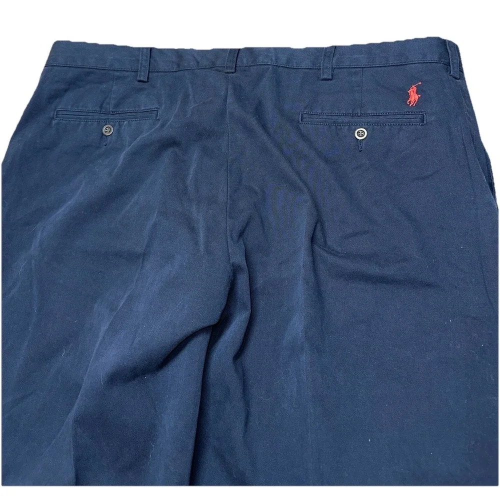 Polo Ralph Lauren Suffield Pants Men's‎ 42x30 Navy Blue Chino Classic Fit Cotton